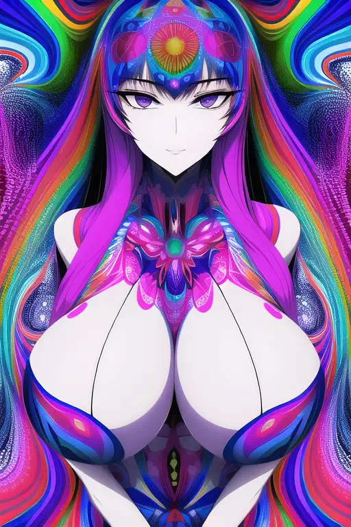 【NovelAI】Psychedelic woman