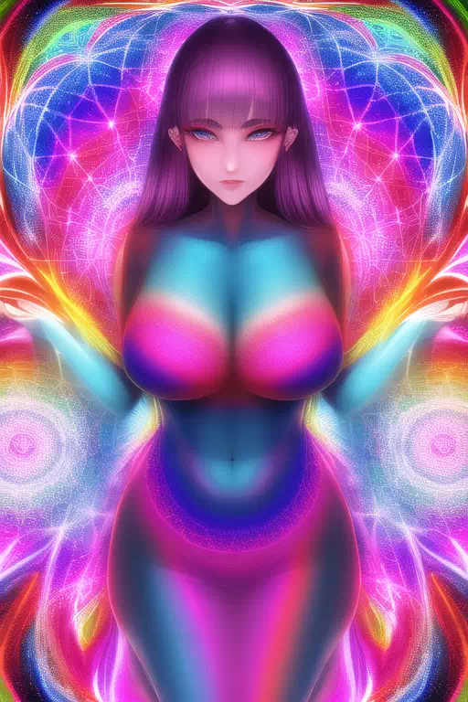 【NovelAI】Psychedelic woman