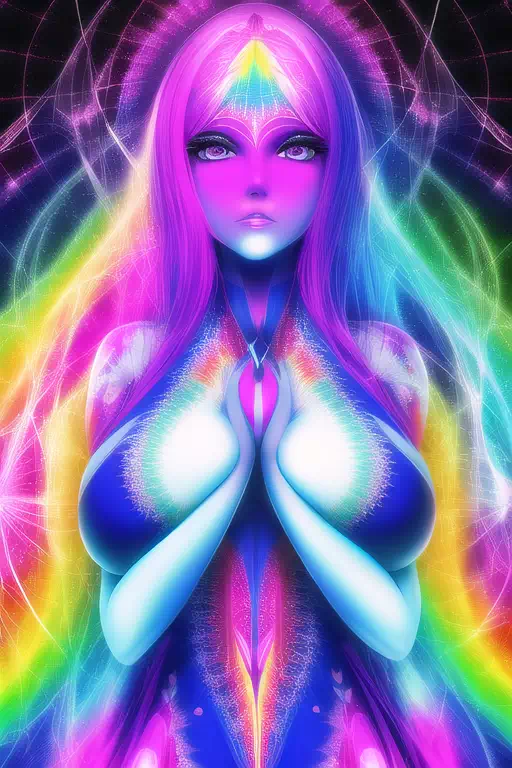 【NovelAI】Psychedelic woman