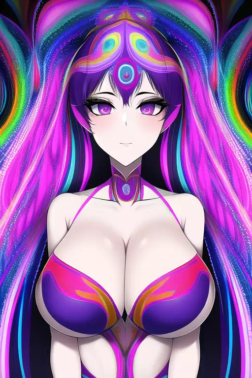 【NovelAI】Psychedelic woman