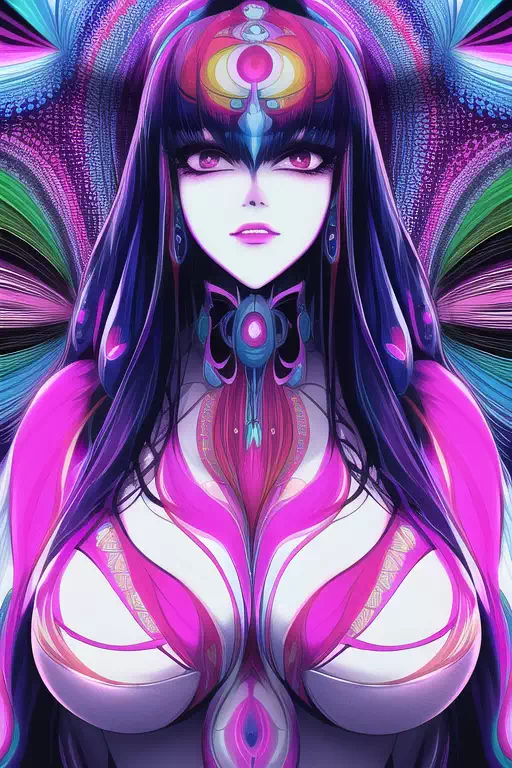 【NovelAI】Psychedelic woman