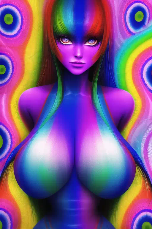 【NovelAI】Psychedelic woman