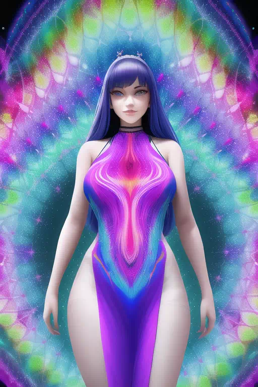 【NovelAI】Psychedelic woman