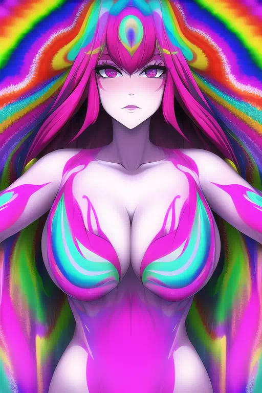 【NovelAI】Psychedelic woman