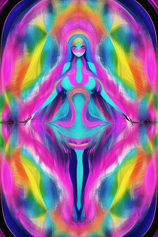 【NovelAI】Psychedelic woman