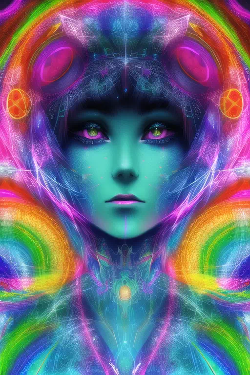 【NovelAI】Psychedelic woman