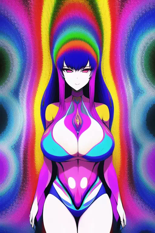 【NovelAI】Psychedelic woman