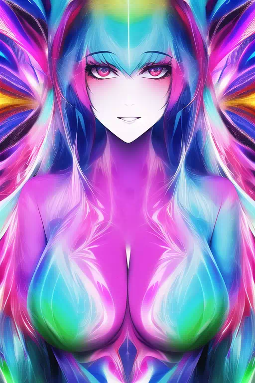 【NovelAI】Psychedelic woman