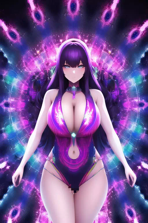 【NovelAI】Psychedelic woman