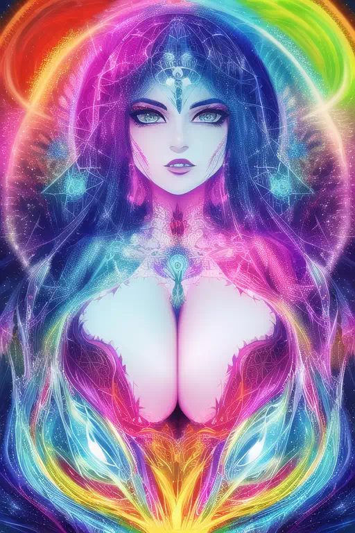 【NovelAI】Psychedelic woman