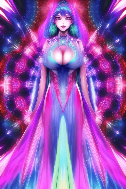 【NovelAI】Psychedelic woman