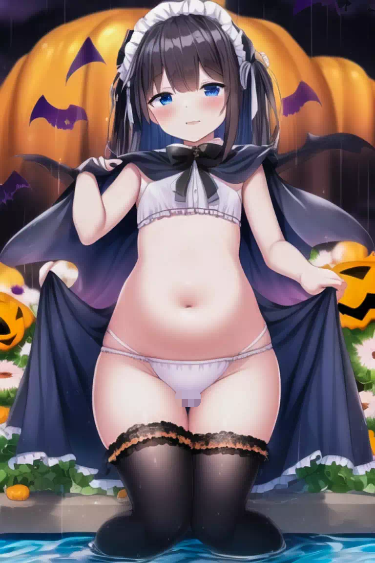 ハロウィン水着絵（貧）