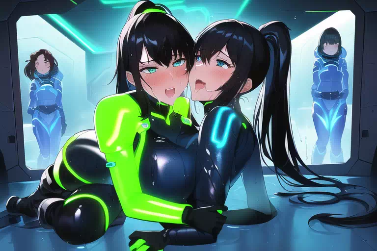 【NovelAI】Les sex in space base 3