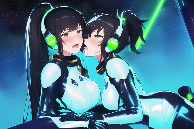 【NovelAI】Les sex in space base 3