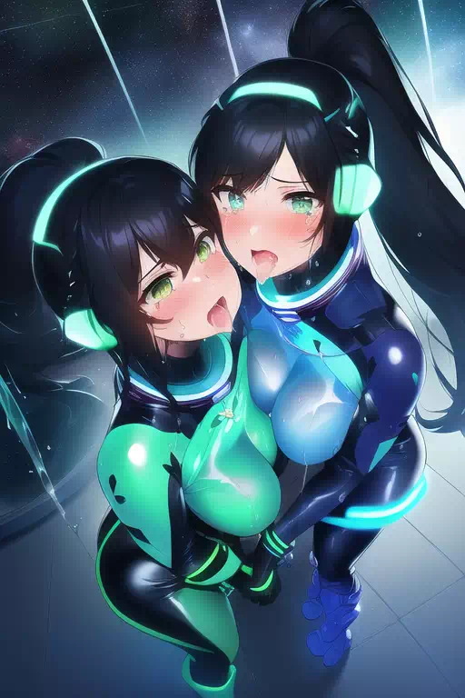 【NovelAI】Les sex in space base 3