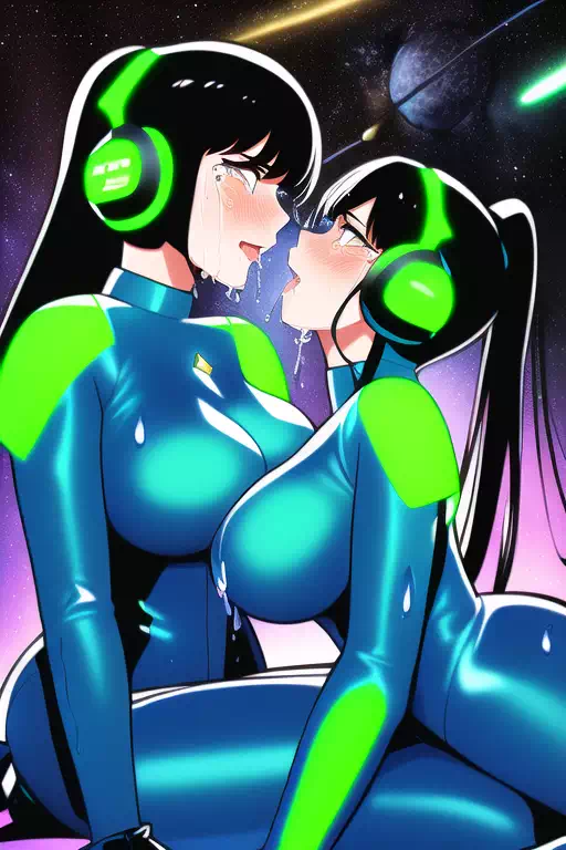 【NovelAI】Les sex in space base 3