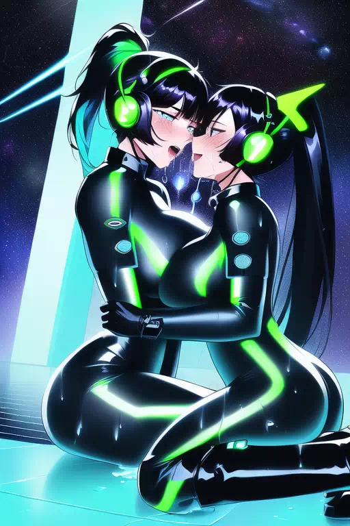 【NovelAI】Les sex in space base 3