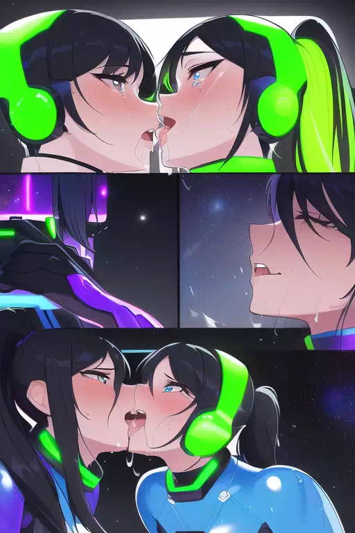 【NovelAI】Les sex in space base 3