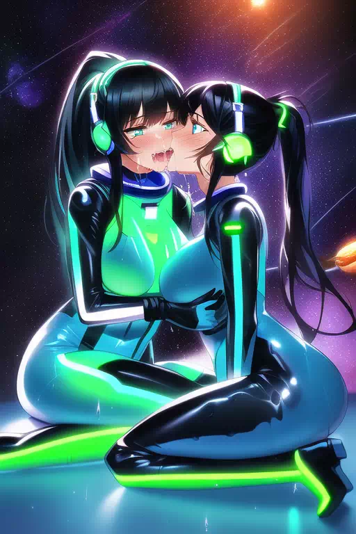 【NoveAI】Les sex in space base 4