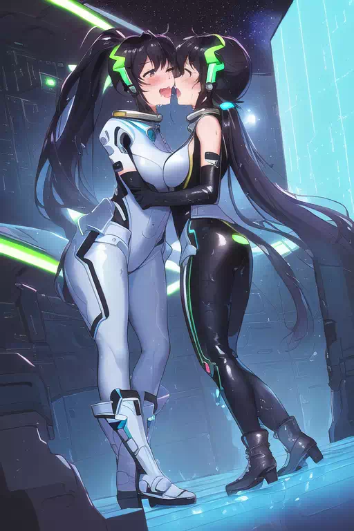 【NoveAI】Les sex in space base 4