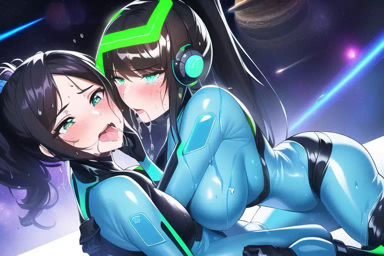 【NoveAI】Les sex in space base 4