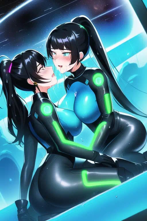 【NoveAI】Les sex in space base 4