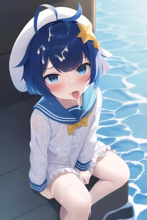 青髪セーラーショタにいっぱいだす　だけ