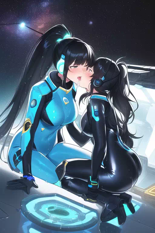 【NoveAI】Les sex in space base 5