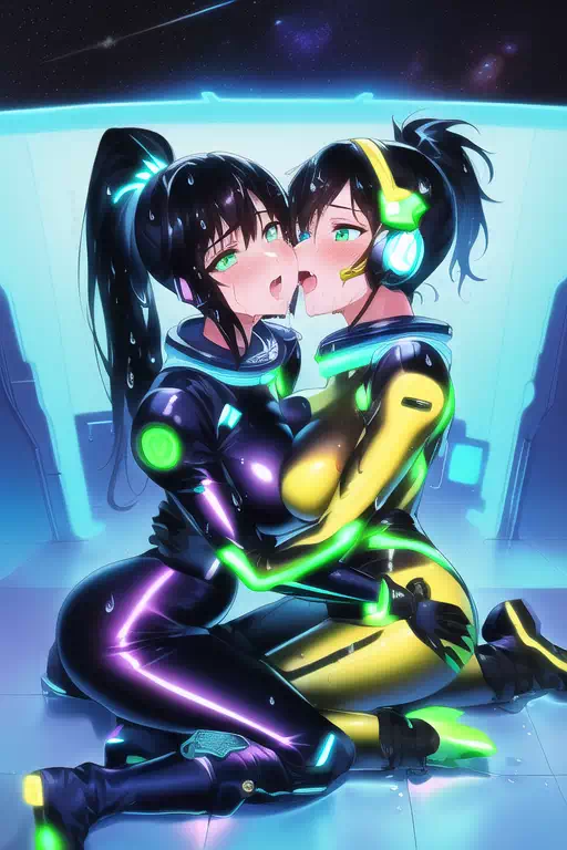 【NoveAI】Les sex in space base 5