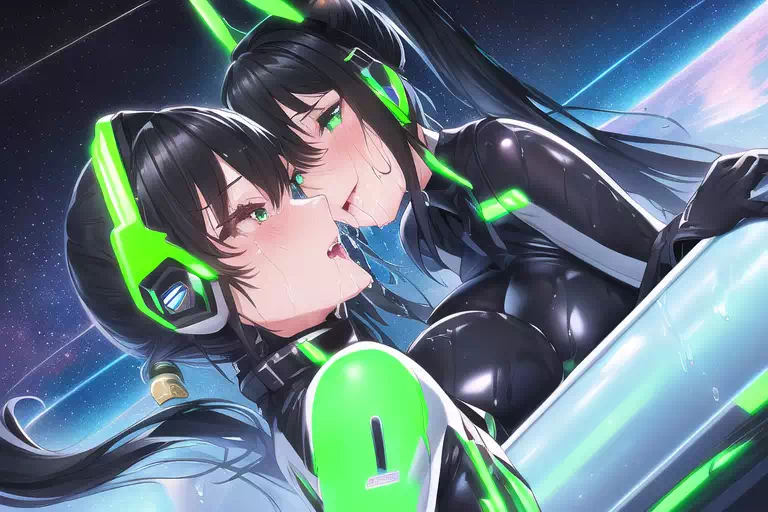 【NoveAI】Les sex in space base 5