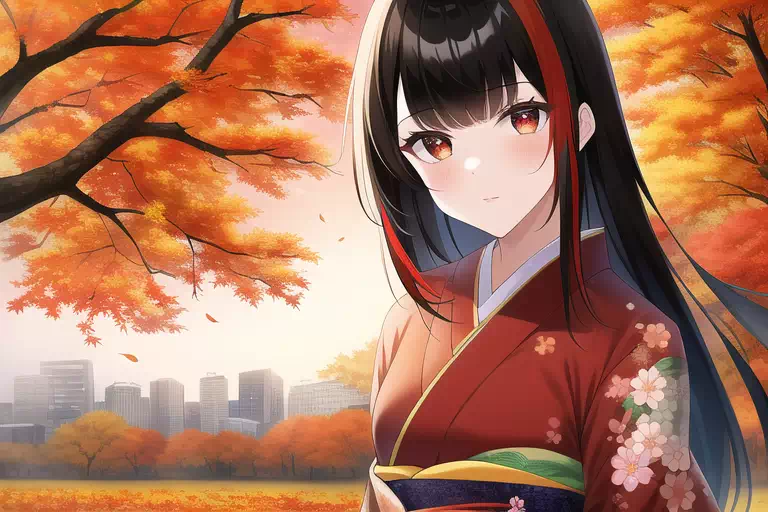 サラマンダーと紅葉を見に行く