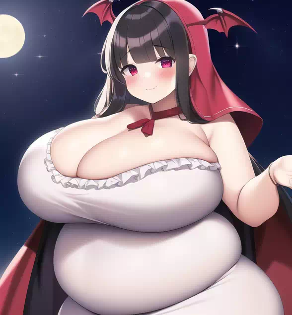 novelAI fat girl halloween