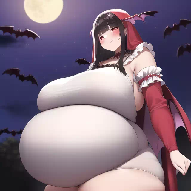 novelAI fat girl halloween