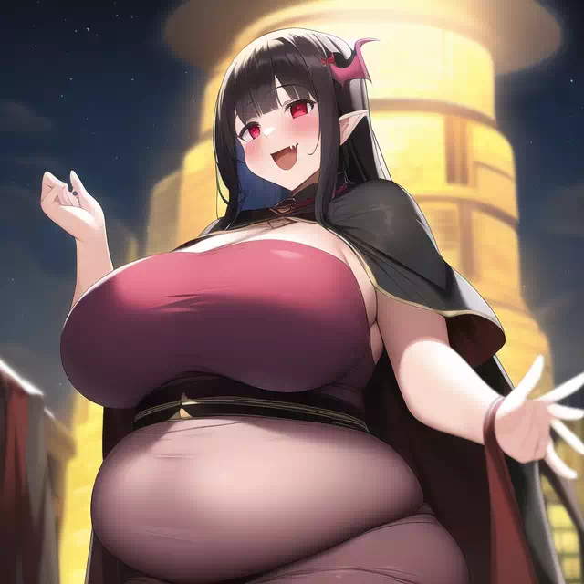 novelAI fat girl halloween