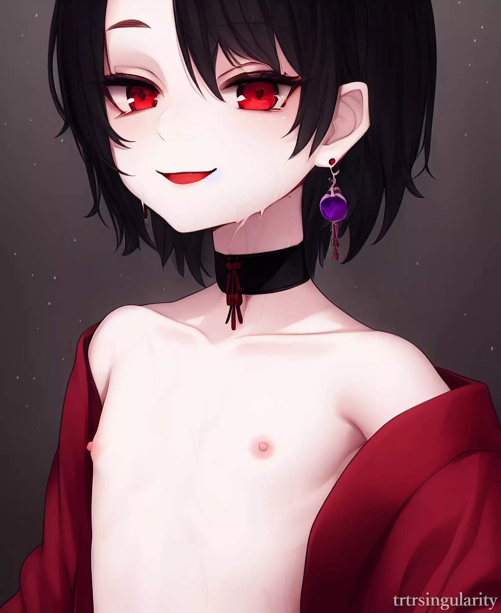 ビジュアル系メイク黒髪イケショタ