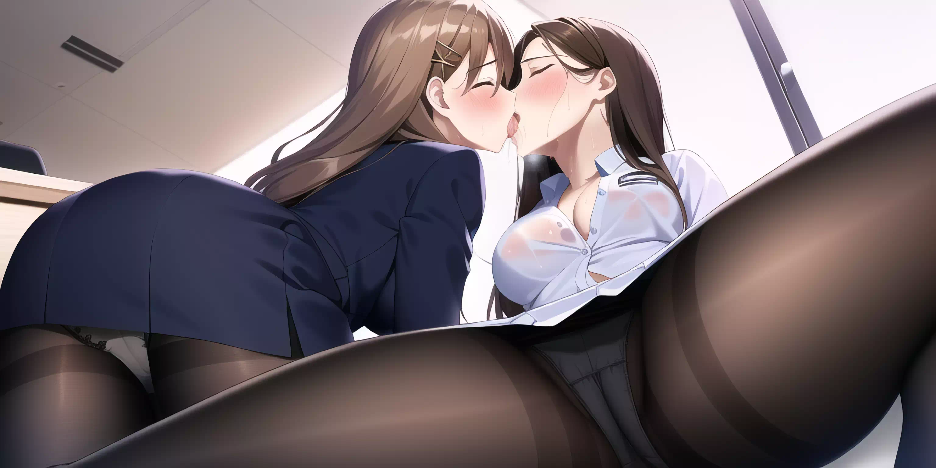 yuri kissing