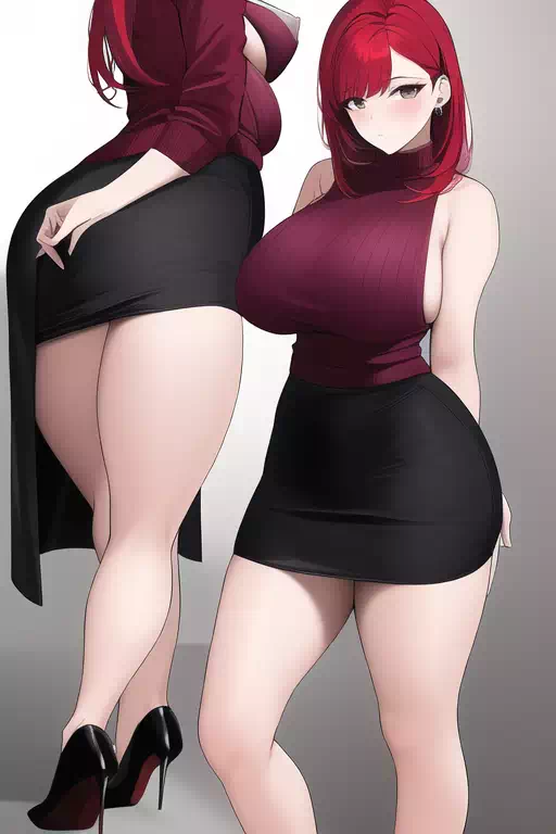 Request ：high heels and red hair