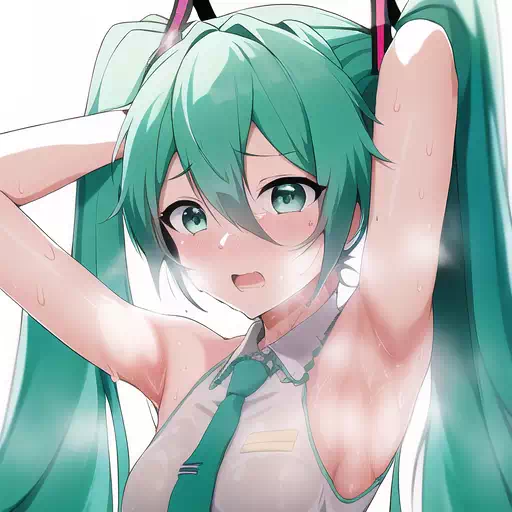 armpit focus miku