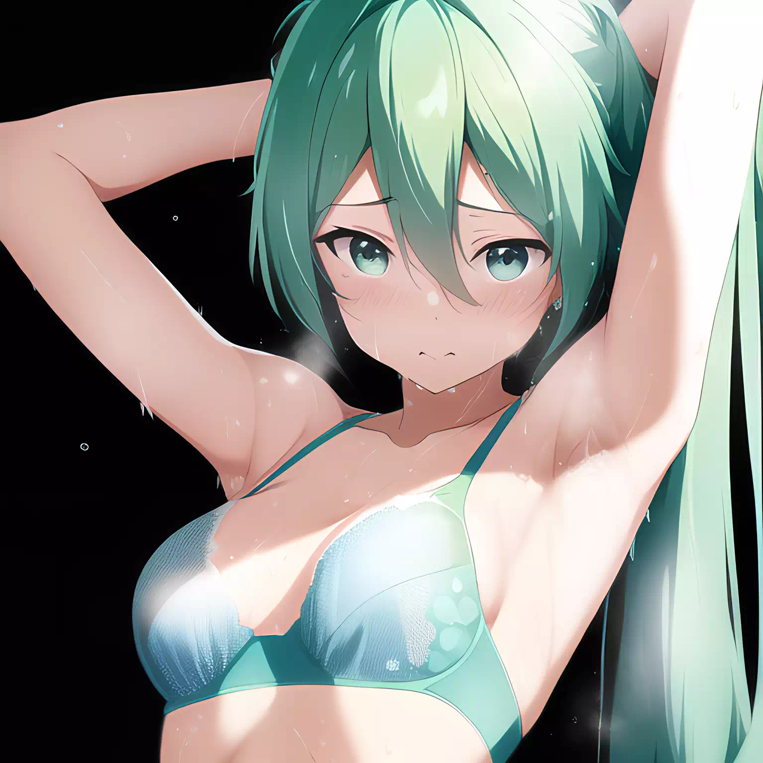 armpit focus miku