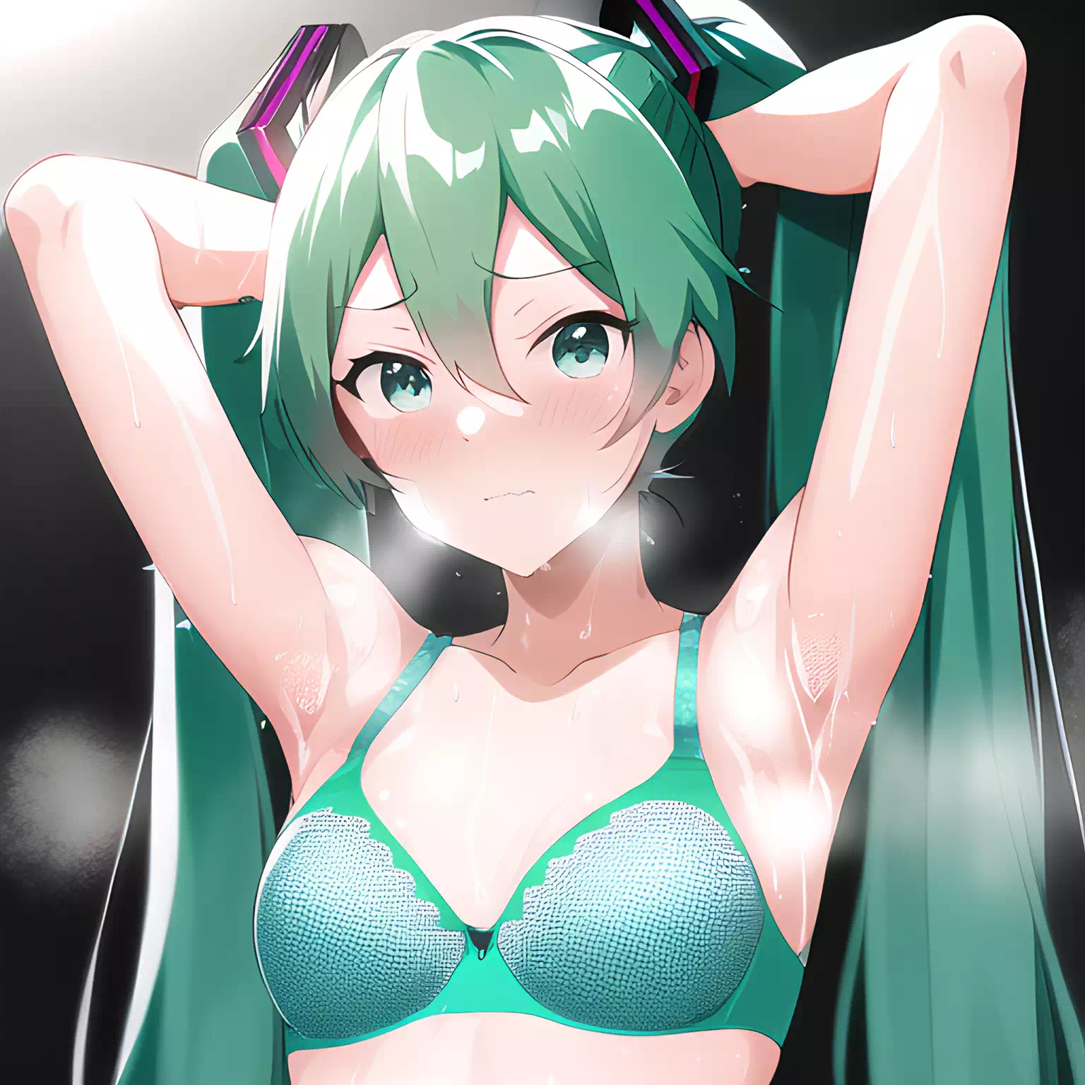 armpit focus miku