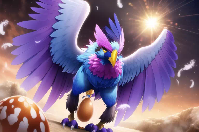 コンドル女産卵