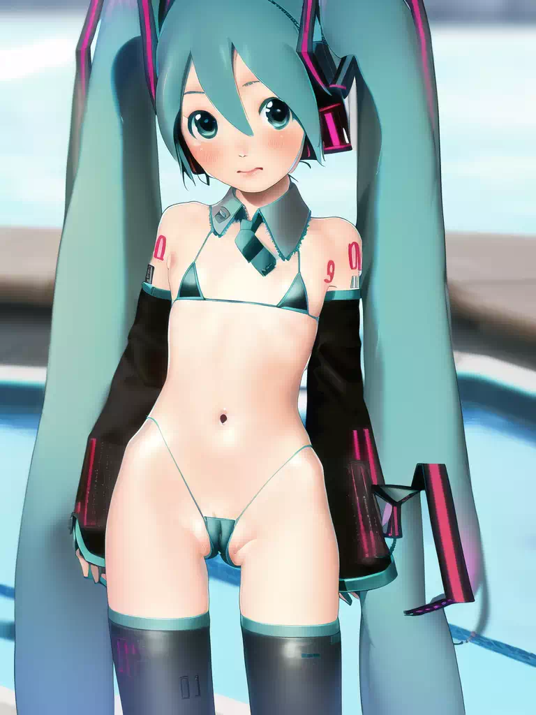 Hatsune Miku w／ indecent bikini2