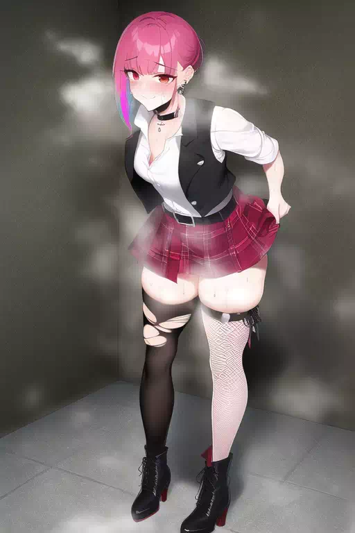 Goth schoolgirl smelly feet