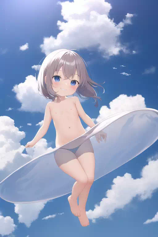 空に浮かぶ女の子 2