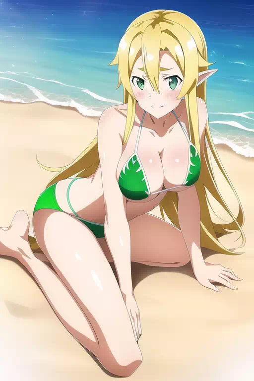 Leafa Fun on the Beach