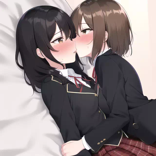 AIに百合JKキスを描いてもらう