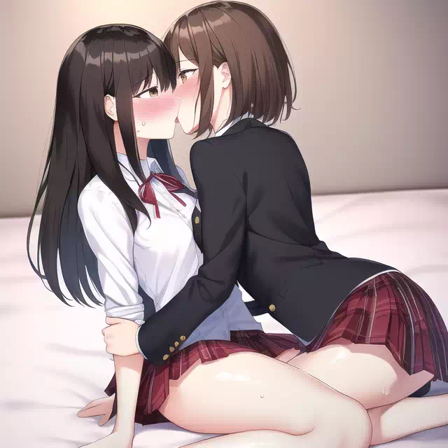 AIに百合JKキスを描いてもらう