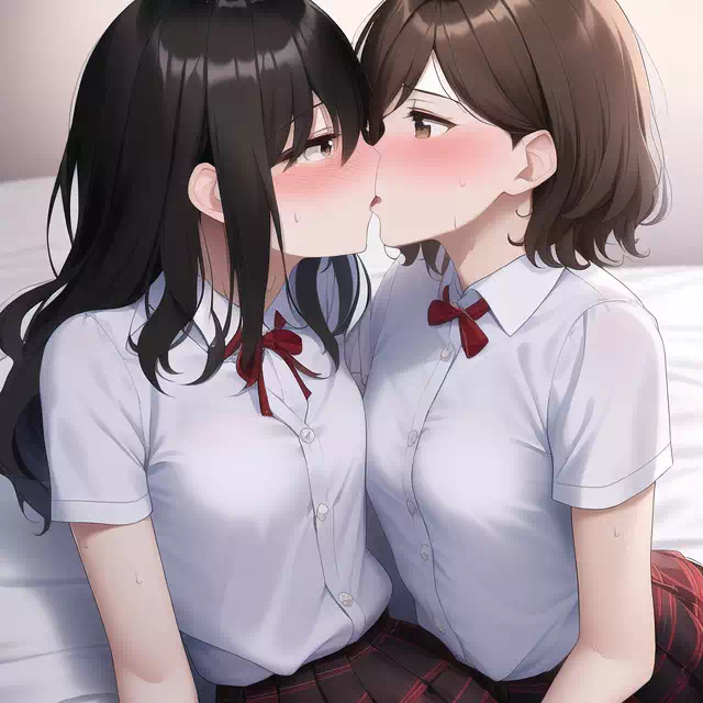 AIに百合JKキスを描いてもらう