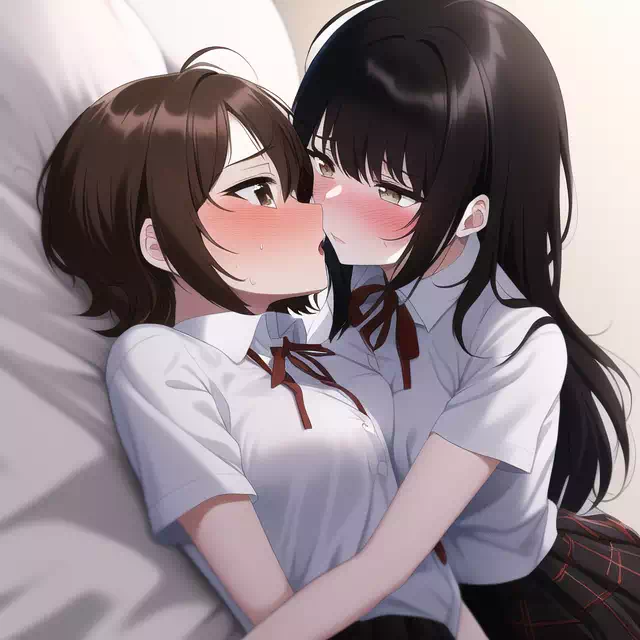 AIに百合JKキスを描いてもらう