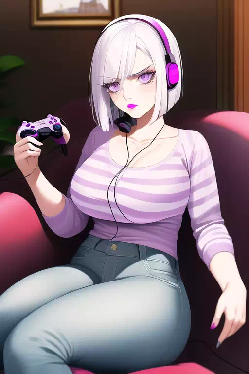 ゲームをするみめさん